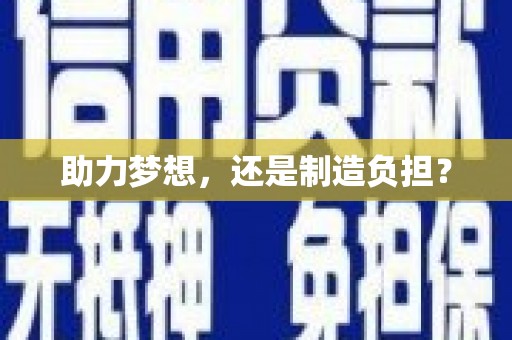 和平助力梦想，还是制造负担？