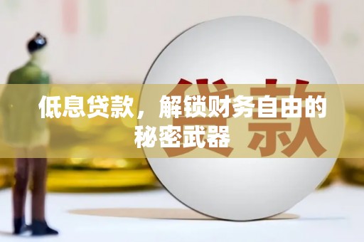 和平低息贷款，解锁财务自由的秘密武器
