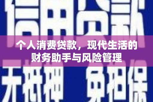 和平个人消费贷款，现代生活的财务助手与风险管理