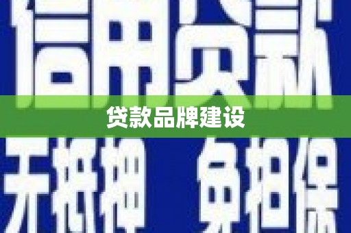 和平贷款品牌建设