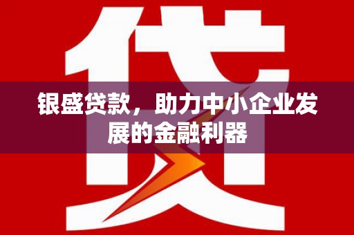 和平银盛贷款，助力中小企业发展的金融利器