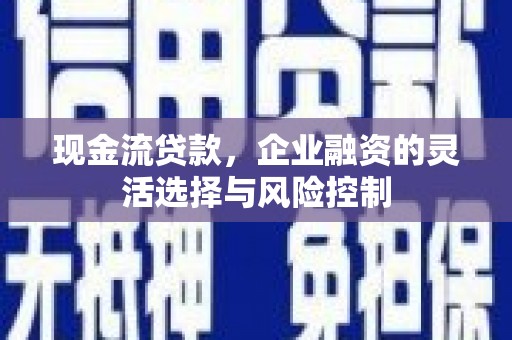 和平现金流贷款，企业融资的灵活选择与风险控制