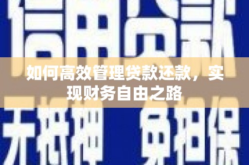 和平如何高效管理贷款还款，实现财务自由之路