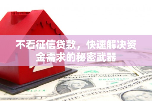和平不看征信贷款，快速解决资金需求的秘密武器