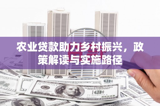 和平农业贷款助力乡村振兴，政策解读与实施路径