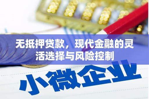 和平无抵押贷款，现代金融的灵活选择与风险控制