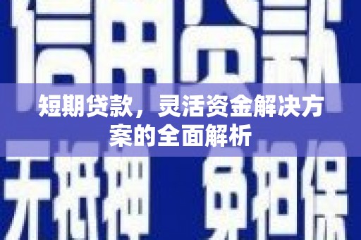和平短期贷款，灵活资金解决方案的全面解析