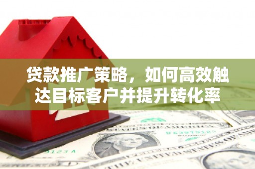 和平贷款推广策略，如何高效触达目标客户并提升转化率