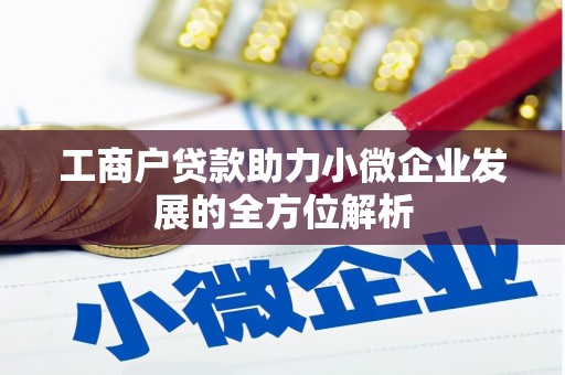和平工商户贷款助力小微企业发展的全方位解析