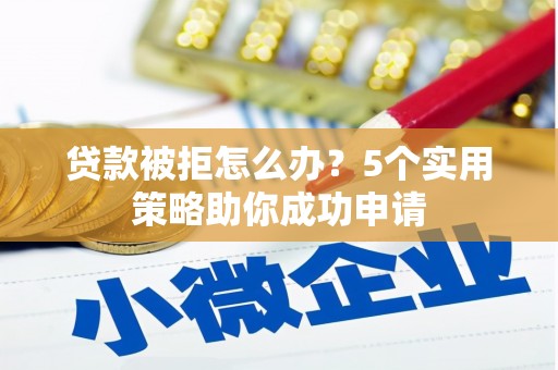 和平贷款被拒怎么办？5个实用策略助你成功申请