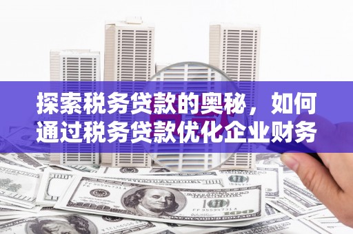 和平探索税务贷款的奥秘，如何通过税务贷款优化企业财务