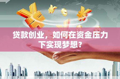 和平贷款创业，如何在资金压力下实现梦想？