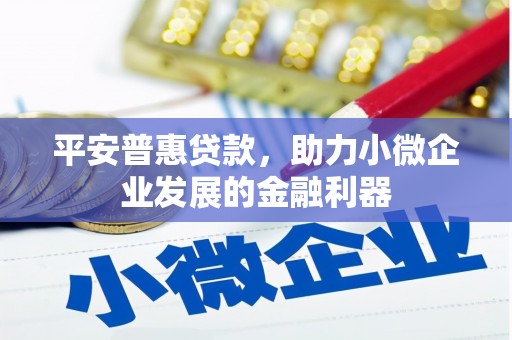 和平平安普惠贷款，助力小微企业发展的金融利器