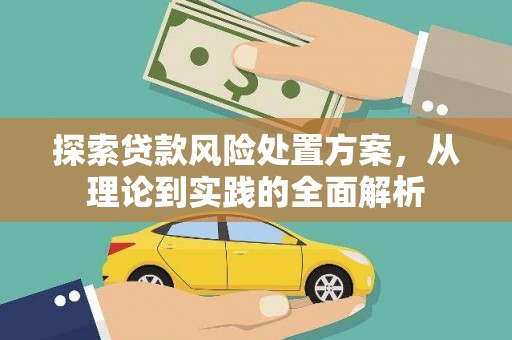 和平探索贷款风险处置方案，从理论到实践的全面解析
