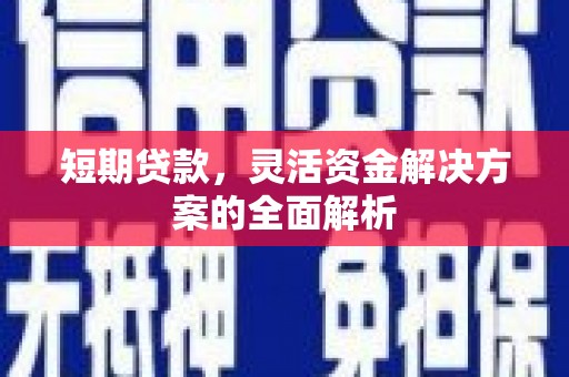 和平短期贷款，灵活资金解决方案的全面解析