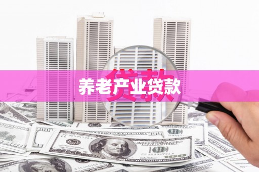 和平养老产业贷款