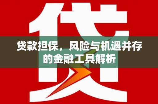 和平贷款担保，风险与机遇并存的金融工具解析